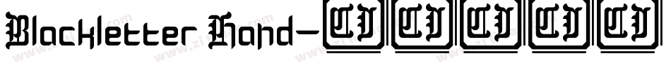Blackletter Hand字体转换